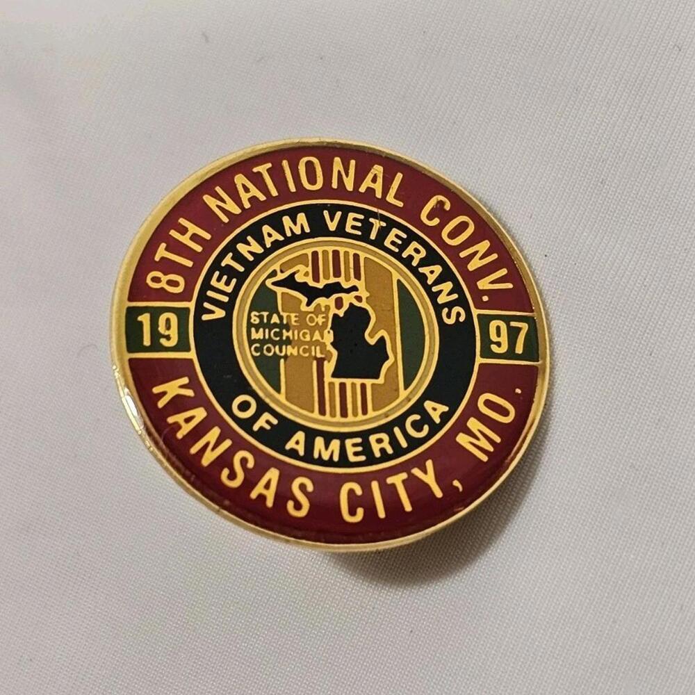 Vintage 1997 Vietnam Veterans of America VVA National Convention Lapel Hat Pin